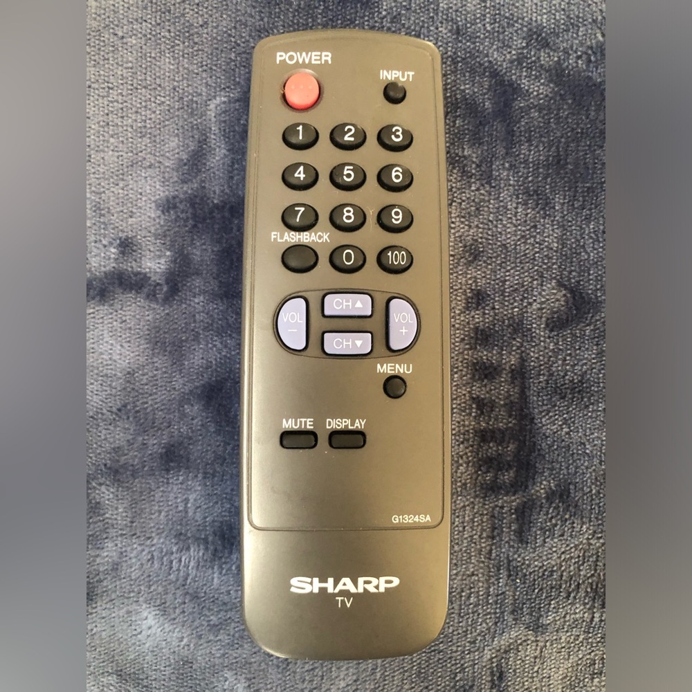 Sharp TV Remote Control Gray G1324SA Model TESTED Replacement
